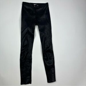 GM Studio Leather Lambskin Stretch Leggings Pants Size XS/S